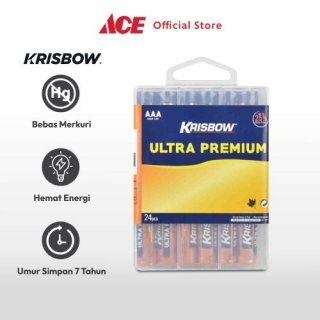 Ace - Krisbow Baterai Ultra Alkaline Aaa