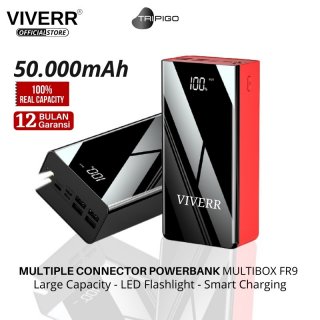 Power Bank Viverr Portable Type-C Micro Lightning Universal