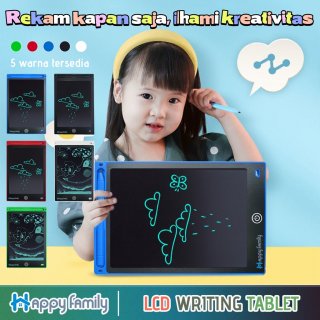13. HappyFamily Table Drawing Tulis Menggambar LCD, Mudah Dihapus dan Ditulis Ulang