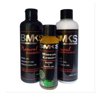 BMKS 3in1 Paket Shampo Penumbuh Penghitam Rambut