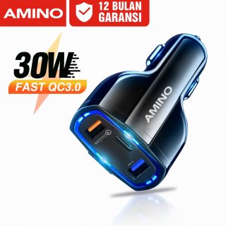 AMINO AM-C01 Car Charger Fast Charger 3 Port