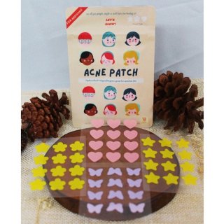 HYDROCOLLOID ACNE PIMPLE PATCH COLORFUL ISI 12PCS