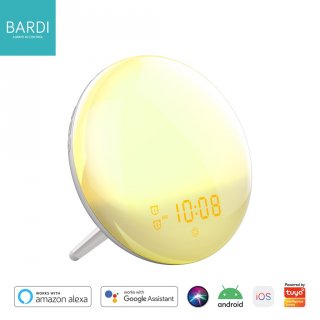 4. BARDI Smart Sunset Lamp Wake Up Light Clock, Satu Produk Banyak Fungsi