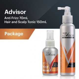 21. Paket Makarizo Advisor Hair & Scalp Tonic and Advisor Anti Frizz Rawat Rambut Lebih Sehat