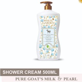White Garden Shower Cream Pure Goat's Milk and Pearl