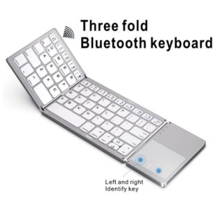 Folding Keyboard Bluetooth Wireless Touchpad Keyboard Lipat B033