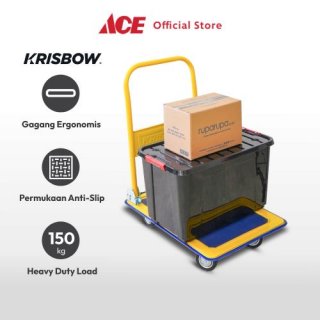 Ace - Krisbow Troli Barang 150 Kg Alat Pengangkut Barang Troli Pengangkut Trolley Barang Cart Trolley