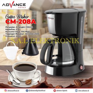 30. Coffee Maker Mesin Pembuat Kopi Advance CM 208, Ngopi Kapan Saja Tanpa Ribet