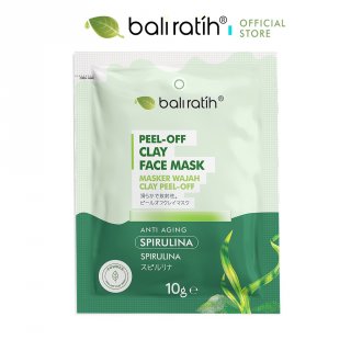 17. BALI RATIH Peel Off Clay Face Mask Anti Aging Spirulina