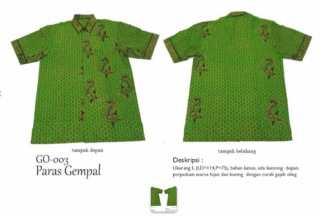 Kemeja Batik | Kemeja Pria | Batik Banyuwangi | Paras Gempal | GO-003