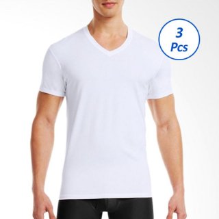Pierre Uno V-Neck T-Shirt Kaos Dalam Pria