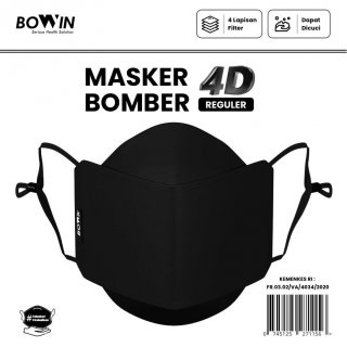 Bowin Bomber Masker Kain 4 Lapis