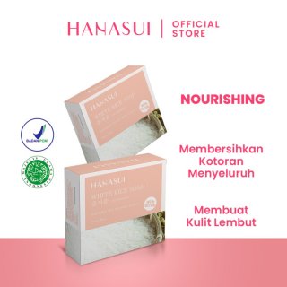 Hanasui White Rice Bar Soap 