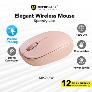 MicroPack Mouse Wireless MP 716W Pink
