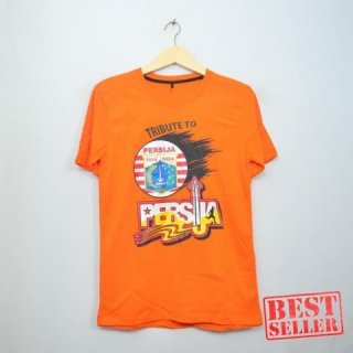 Kaos Baju Bola Lokal Persija Tribute Orange