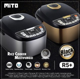 1. Ricecooker Mito 8 in 1 R5 Plus R5+Rice Cooker Digital Mesin Penanak Pintar Bergaransi