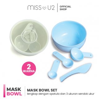 3. Miss U2 Set Mangkok Masker DIY dengan Tutup - 5in1