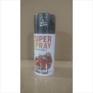 Cat Semprot Zuper Spray Dull Black Flat Hitam Doff 150cc P4
