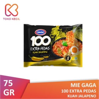 Mie Gaga 100 Ekstra Pedas Kuah Jalapeno 75gr

