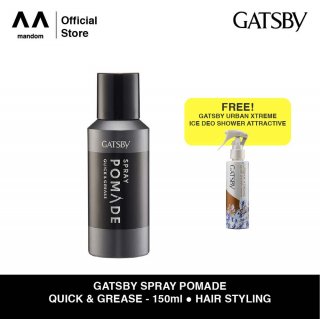 20. GATSBY Spray Pomade Quick & Grease untuk Tampilan Lebih Rapi
