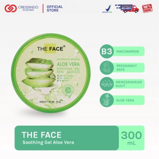 25. THE FACE Aloe Vera Soothing Gel Real Squeeze 