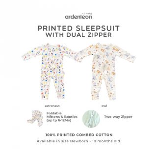 10. ARDENLEON Baby Sleepsuit Printed, Hangat dan Nyaman Bikin Bayi Nyenyak Tidur