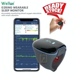 WELLUE O2Ring Sleep Monitor Apnea Tracker Oximeter Oxygen Bluetooth