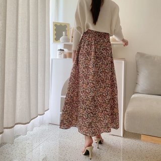 Floral Skirt Korean Style