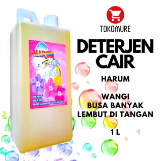 Sabun Cuci Laundry Wangi Tahan Lama 1 Liter Harum Kuning Deterjen Cair