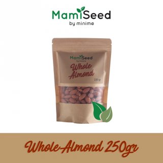 14. Mamiseed Whole Almond 250gr, Utuh dengan Kulitnya
