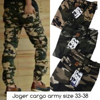 Celana jeans distro joger cargo army no 27-32 cowok