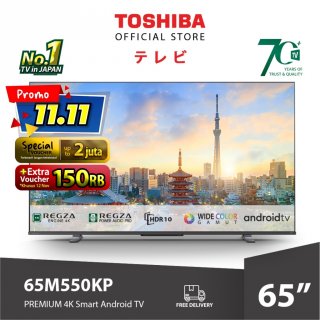 23. Toshiba LED TV - Premium 4K Smart Android TV 65" - 65M550KP, Teknologi Super Canggih