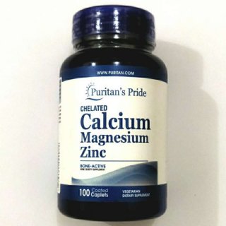 Puritan's CHELATED Calsium Magnesium Zinc Obat peninggi badan 100% ORI