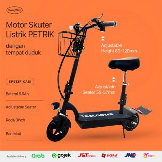 Skuter Listrik Elektrik 8 Inch Petrik