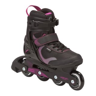 Sepatu Roda Inline Skates Dewasa Wanita FIT 3 Oxelo Blackfuchsia