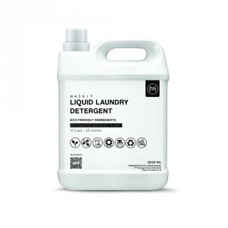 24. Deterjen Cair Laundry Detergent Maskit 1L, Ramah Lingkungan dan Ampuh Membersihkan Noda