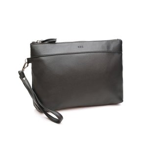 11. KEE Ox Clutch Bag Murano Leather - Black