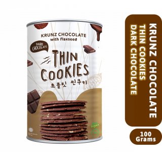 28. WoCA Thin Cookies Krunz Chocolate Dark Chocolate, Snack Pilihan Penggemar Cokelat