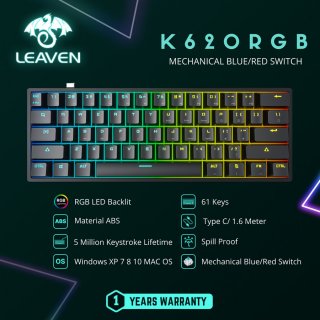 Leaven K620 Keyboard Gaming Mechanical