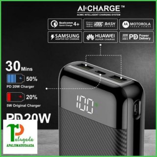 Acmic F20 Pro 20000 mAh AI Charge Digital Power Bank