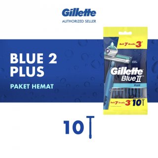 30. Gillette Alat Cukur Blue 2 Razor, Mencukur Lebih Aman dan Nyaman