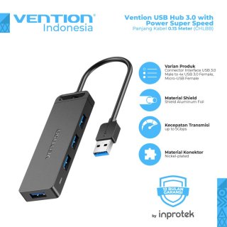 Vention High Speed USB 3.0 Hub - CHL 0.15 Meter
