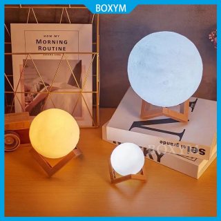 Lampu Tidur Bulan 8cm DIY Aesthetic Night Light 3D Moon Night