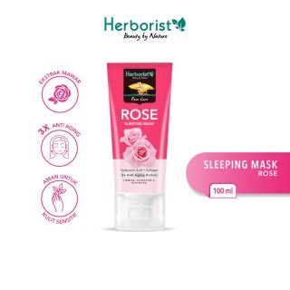 4. Herborist Sleeping Mask (Masker Wajah) Rose