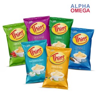 7. Thins Potato Chips, Tekstur Gurih dan Renyah