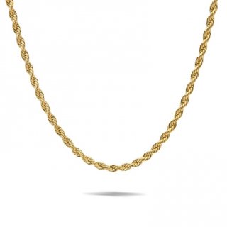 Dear Me Edith Necklace Titanium with 24K Gold Plating