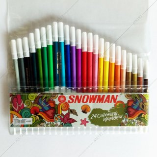 Spidol Warna Snowman 24 Colours