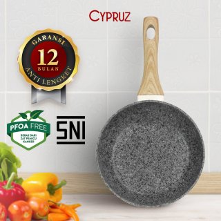 Cypruz White Granite Fry Pan