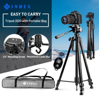 9. INBEX TF-3520 Tripod Kamera dengan Tas, untuk yang Gemar Bikin Video