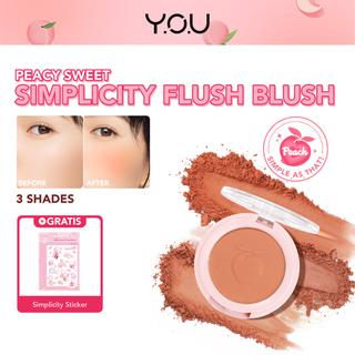 12. YOU Simplicity Flush Blush, blush on cantik dengan 3 shade